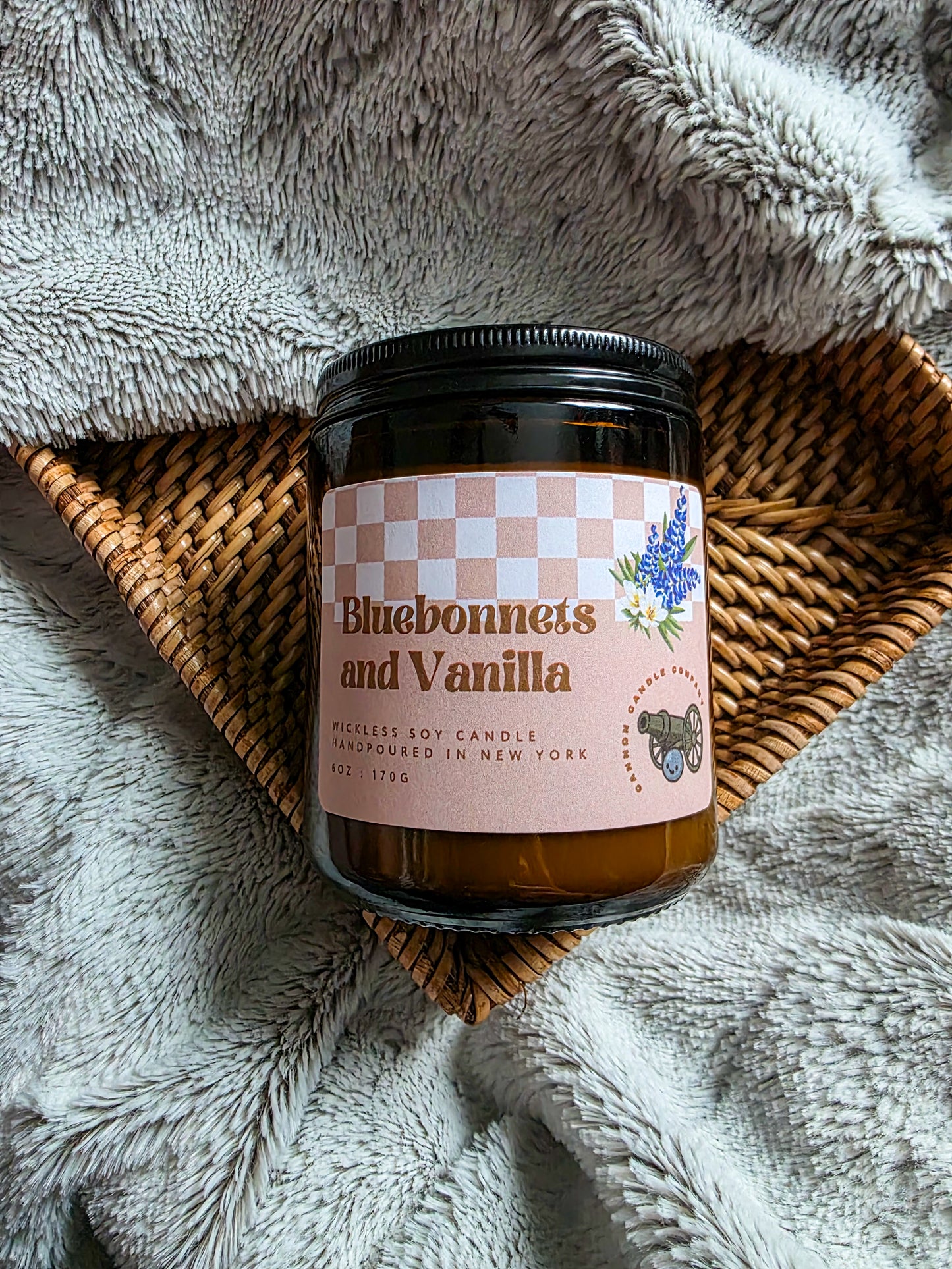Bluebonnets and Vanilla Wickless Candle