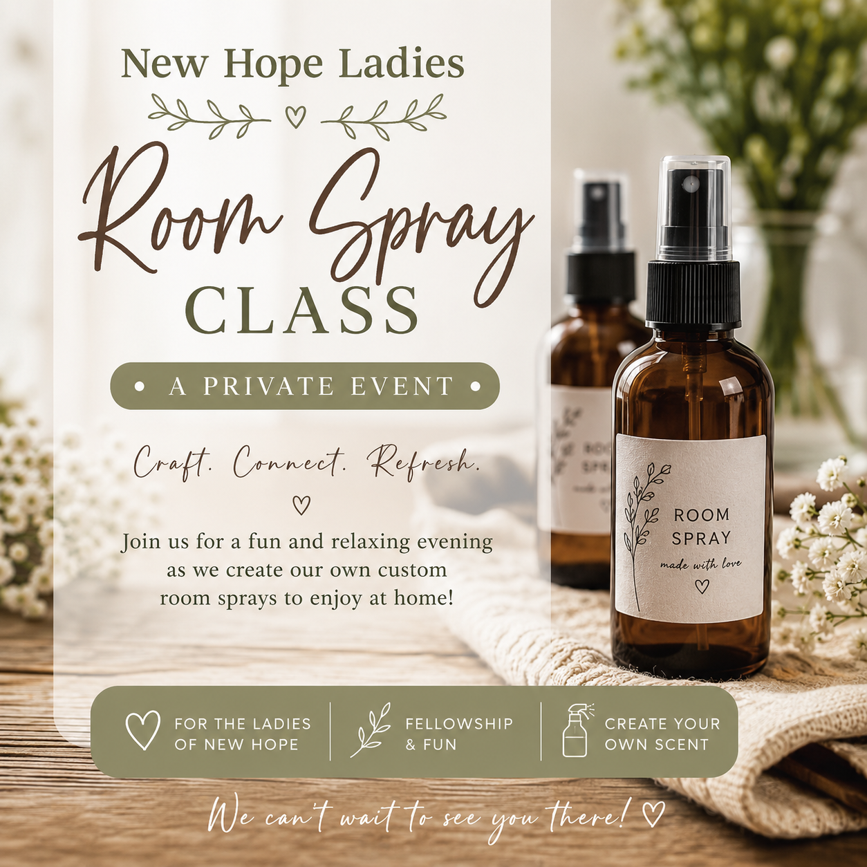 New Hope Room Spray class