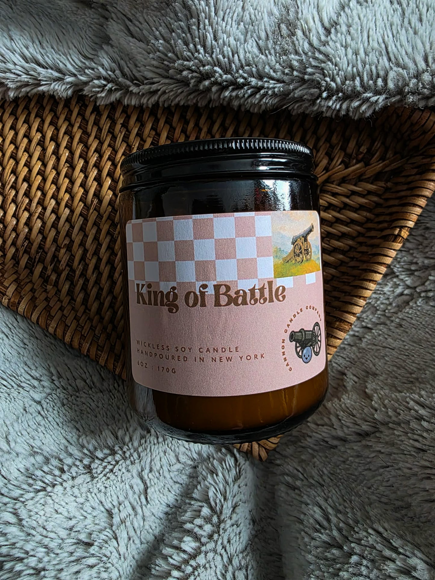 King of Battle Wickless Candle