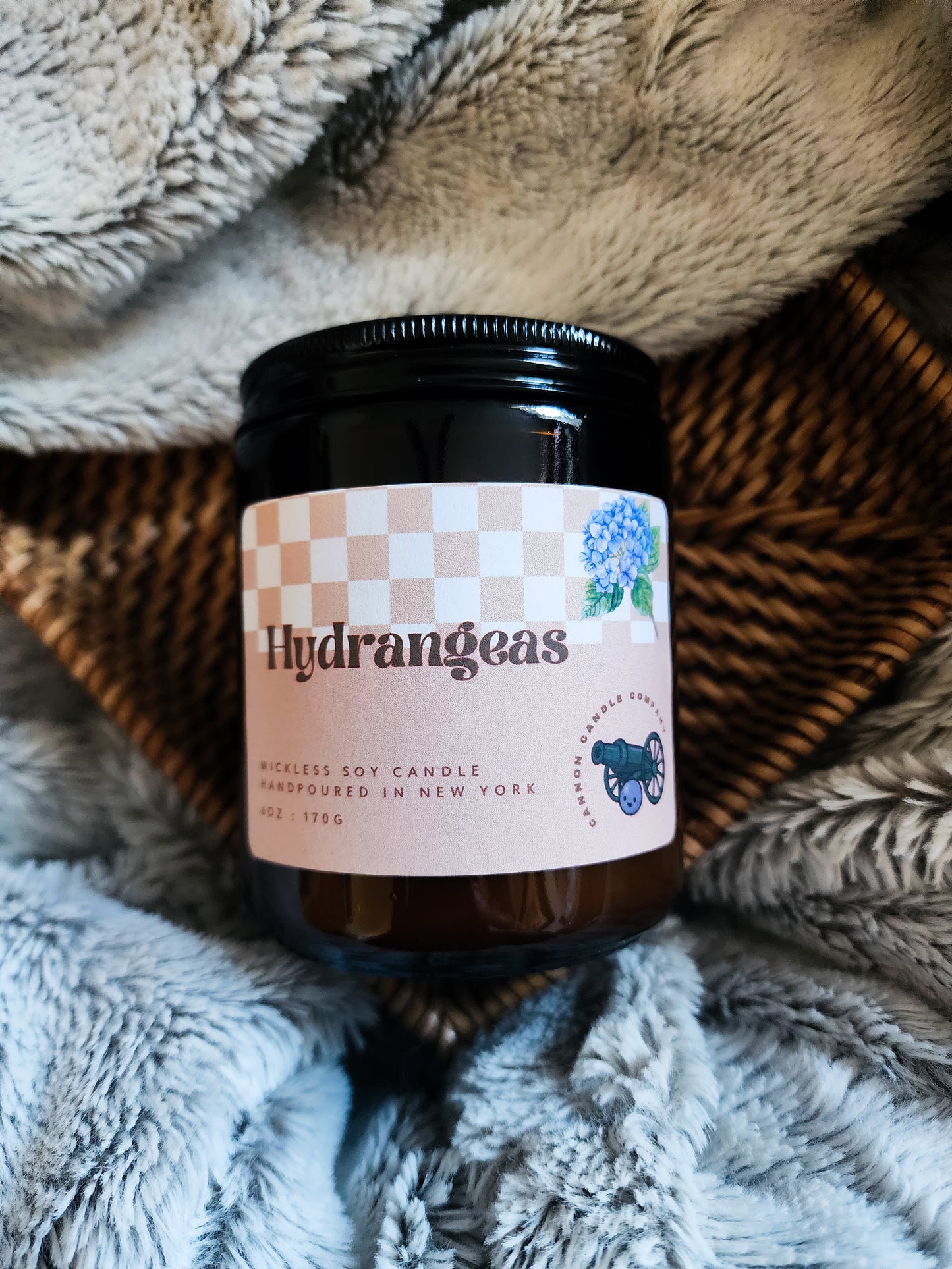 Hydrangeas Wickless Candle