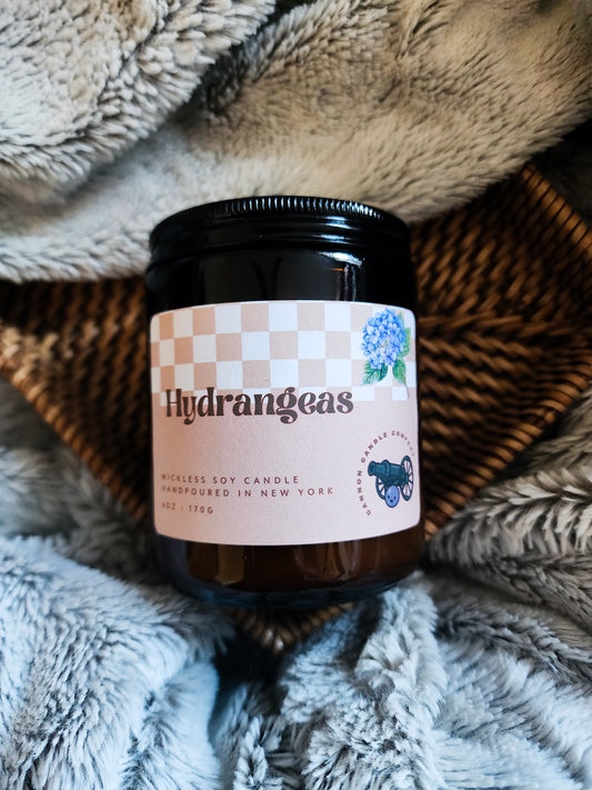 Hydrangeas Wickless Candle