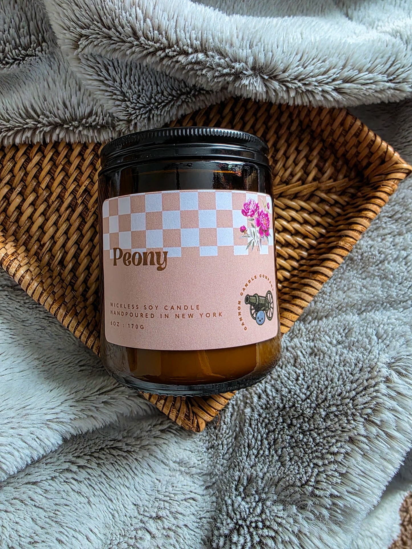 Peony Wickless Candle