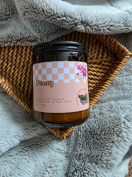 Peony Wickless Candle
