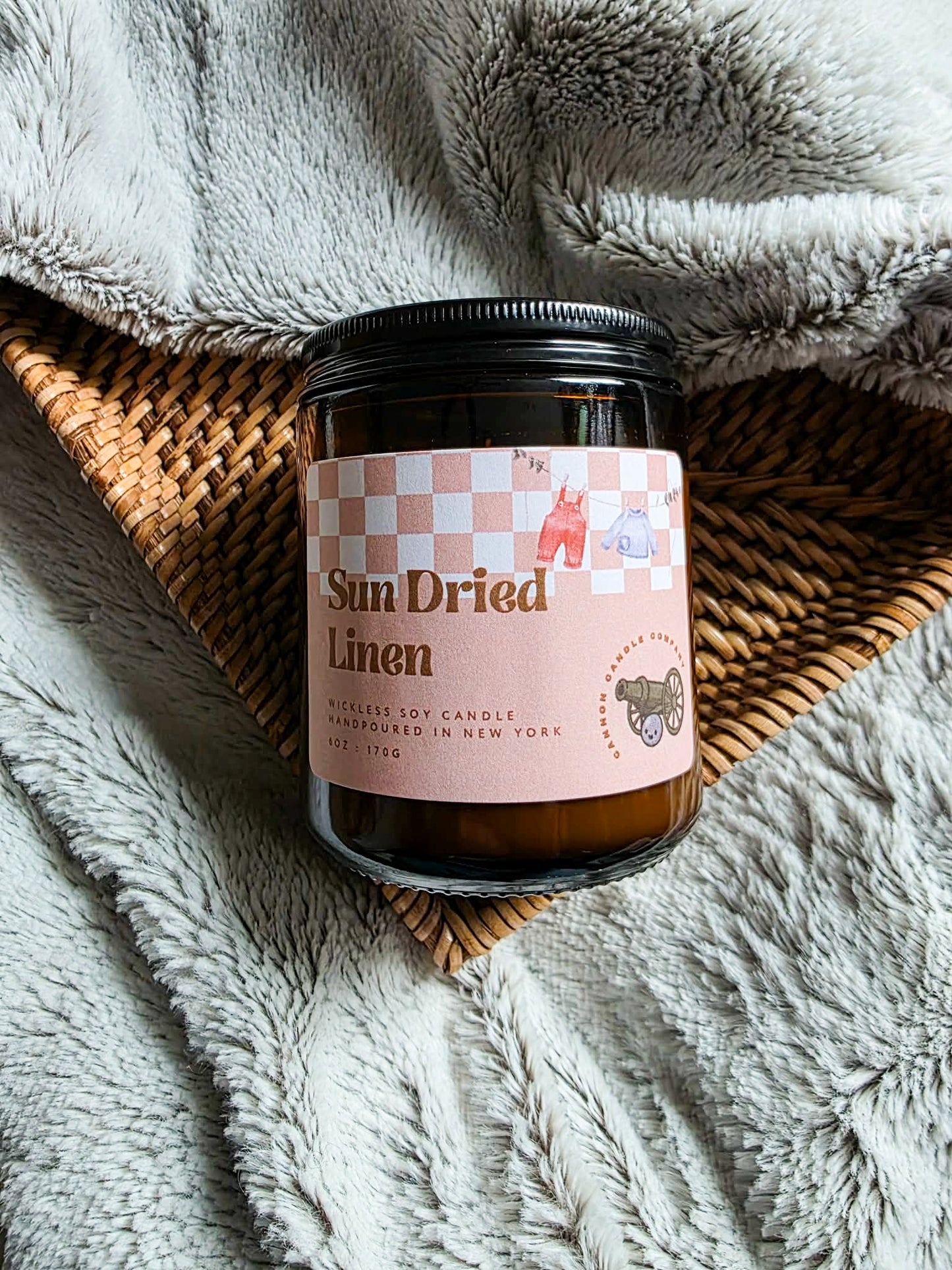 Sun Dried Linen Wickless Candle