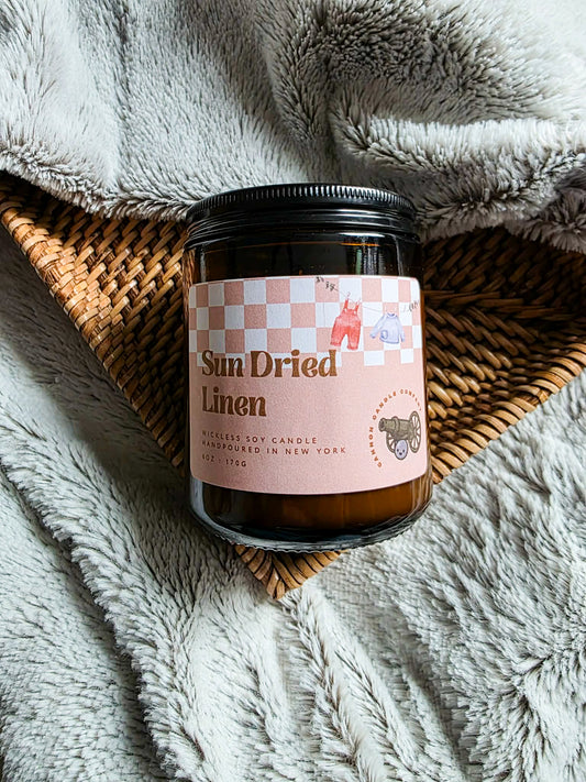 Sun Dried Linen Wickless Candle