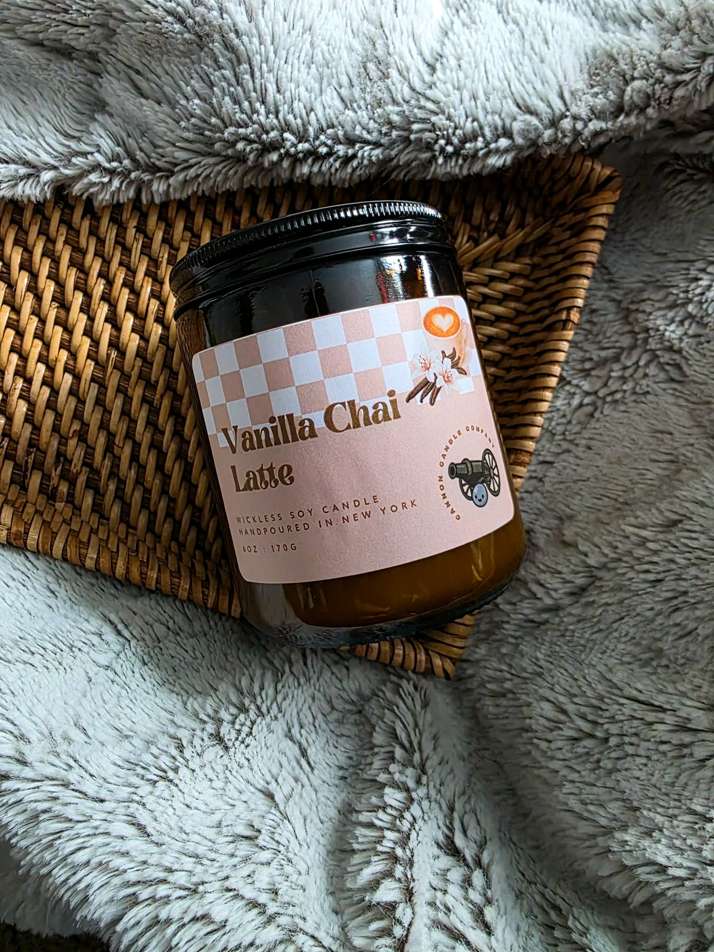 Vanilla Chai Latte Wickless Candle